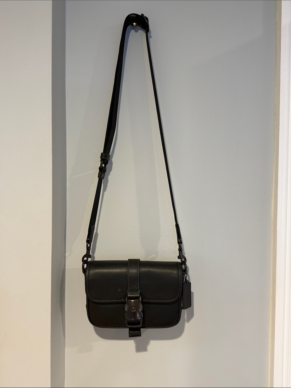 Coach League Flap Crossbody Bag in Refined Calf Leather - C1265